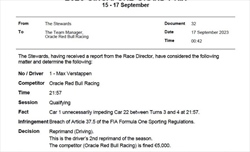 UFFICIALE - FIA morbida con Verstappen: la decisione sui tre impeding - UFFICIALE - FIA morbida con Verstappen: la decisione sui tre impeding