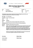 UFFICIALE - GP Austria,  un pilota partirà dalla pit lane: il motivo - UFFICIALE - GP Austria,  un pilota partirà dalla pit lane: il motivo