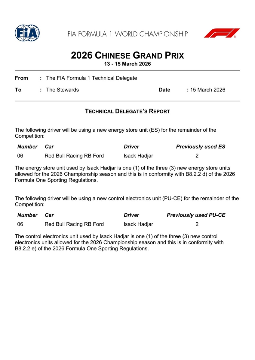 Ufficiale - GP Cina, un pilota partirà dalla Pit Lane: il motivo