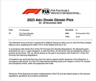 UFFICIALE: Il comunicato della FIA sulle investigazioni, cambia la griglia? - UFFICIALE: Il comunicato della FIA sulle investigazioni, cambia la griglia?