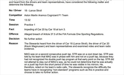 UFFICIALE - La decisione dei commissari sugli impeding di Sainz e Stroll - UFFICIALE - La decisione dei commissari sugli impeding di Sainz e Stroll