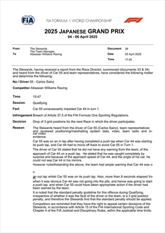 UFFICIALE - La decisione della FIA sull'impeding di Sainz a Hamilton - UFFICIALE - La decisione della FIA sull'impeding di Sainz a Hamilton