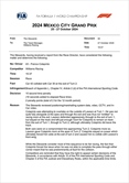 GP Messico - La FIA interviene con una penalità a fine gara: i dettagli - UFFICIALE - La FIA interviene con una penalità nel post-gara: i dettagli