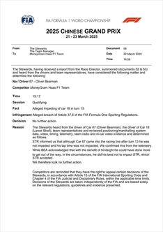 UFFICIALE - Le decisioni della FIA in vista della gara - UFFICIALE - Le decisioni della FIA in vista della gara