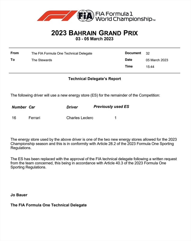 UFFICIALE - Problemi alla SF-23 di Leclerc: cambiata batteria e centralina elettronica