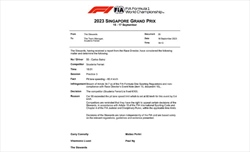 UFFICIALE - Sainz notato dai commissari per un errore nelle PL3 del GP di Singapore - UFFICIALE - Sainz notato dai commissari per un errore nelle PL3 del GP di Singapore