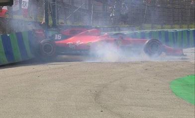Ungheria: Leclerc contro le barriere in Q1, poi si qualifica quarto davanti a Vettel - Ungheria: Leclerc contro le barriere in Q1, poi si qualifica quarto davanti a Vettel