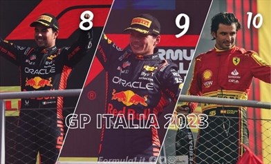 Verstappen da 10, Ferrari torna sul podio con orgoglio e...brivido: le pagelle del GP d’Italia 