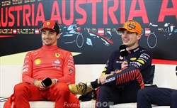 Verstappen e quella presa in giro di Leclerc nel retropodio del GP d'Austria
