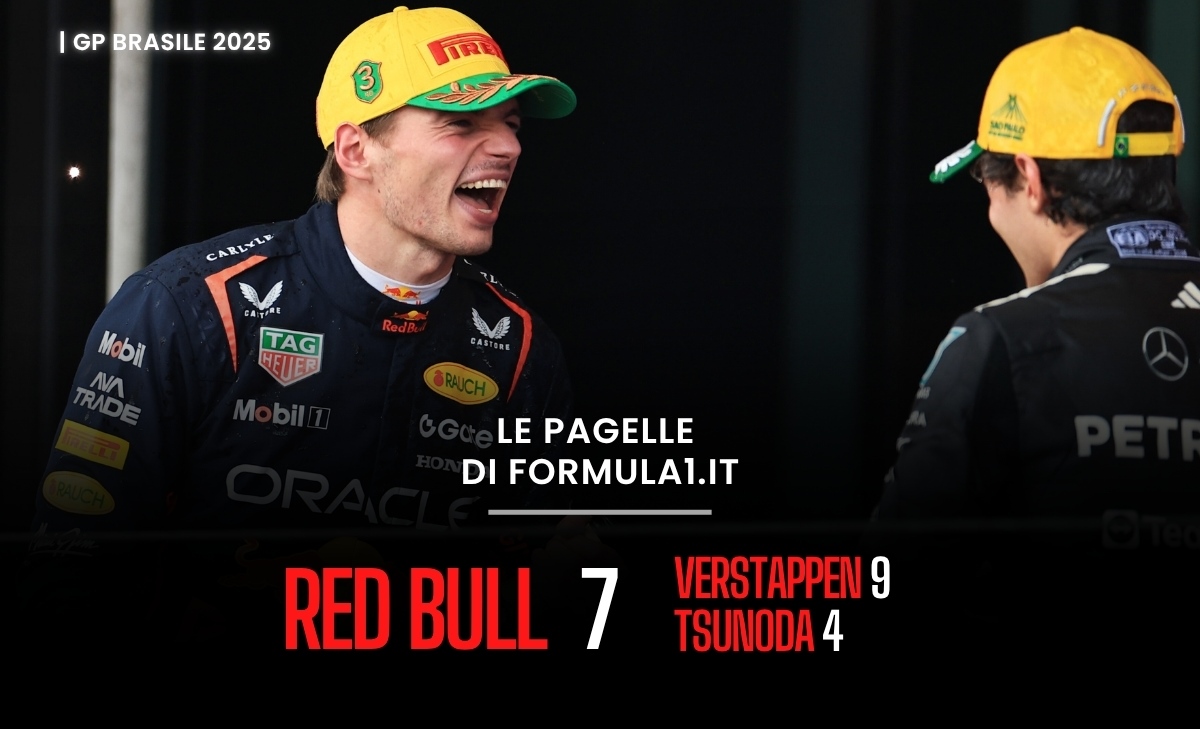 Verstappen emoziona e Norris vince in Brasile. Sfortuna Ferrari: le pagelle del GP