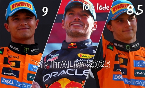 Verstappen outsider a Monza, Ferrari ci prova. Fairplay McLaren: le pagelle del GP 