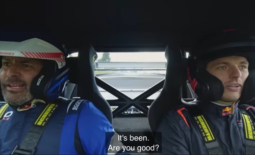 Verstappen prova la nuova Mustang GTD: «Senza i motori Ford la F1 moderna non esisterebbe»