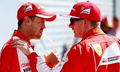 Vettel: con Kimi discutiamo spesso - Vettel: con Kimi discutiamo spesso