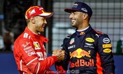 Vettel: «Credo che Ricciardo sia ancora uno dei migliori piloti»