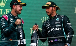 Vettel e il messaggio per Hamilton: «Sei il migliore di sempre»
