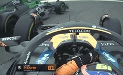 VIDEO - F1, primo «incidente» della stagione 2025: contatto tra Piastri e Hulkenberg