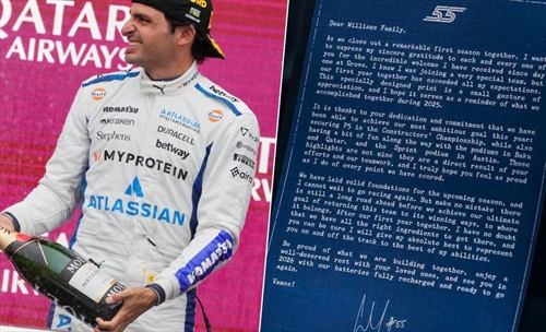 Williams, un anno da ricordare: il grazie speciale di Sainz